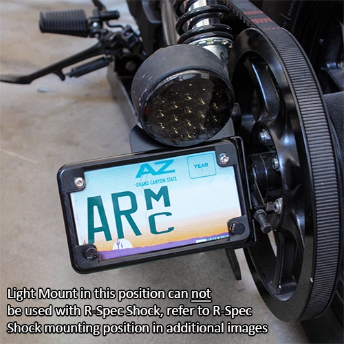 Side Mount License Plate For The Yamaha Star Bolt Low And Mean